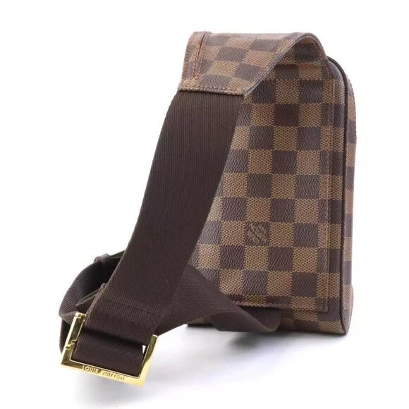 LOUIS VUITTON Damier Geronimos Body Bag Waist Bag Brown - Picture 3 of 12